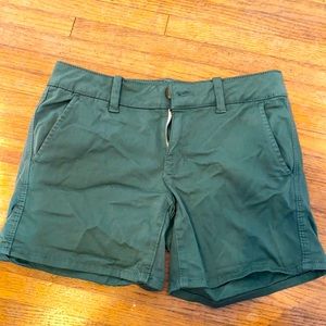 Green Bermuda shorts